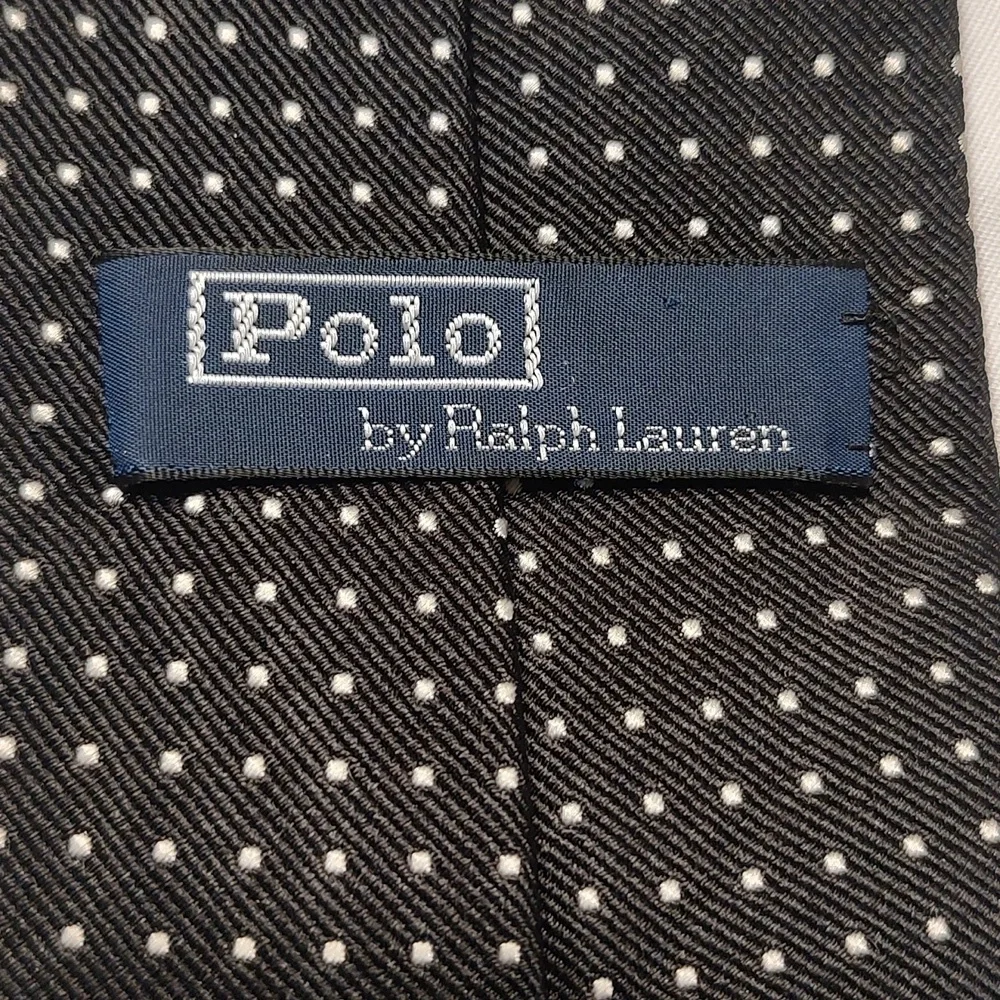 🎉Polo by Ralph Lauren black and white polkadot tie - Picture 2 of 5